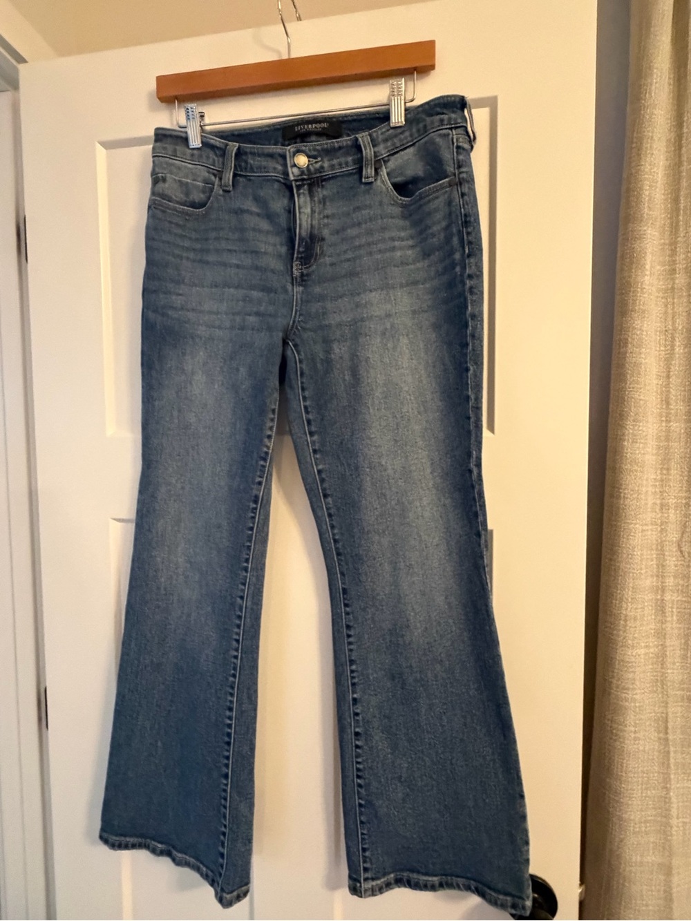 Liverpool Women's Blue Wide Leg Jeans